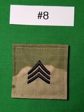 US Army Issued 09/2018 SGT/E5 Rank OCP w/ Hook Sergeant 8455016451632 #8